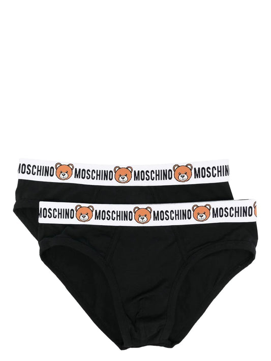 Moschino Underwear Boxer Man A4770 Print Teddy Bear Black E21MO44 (S) :  : Fashion