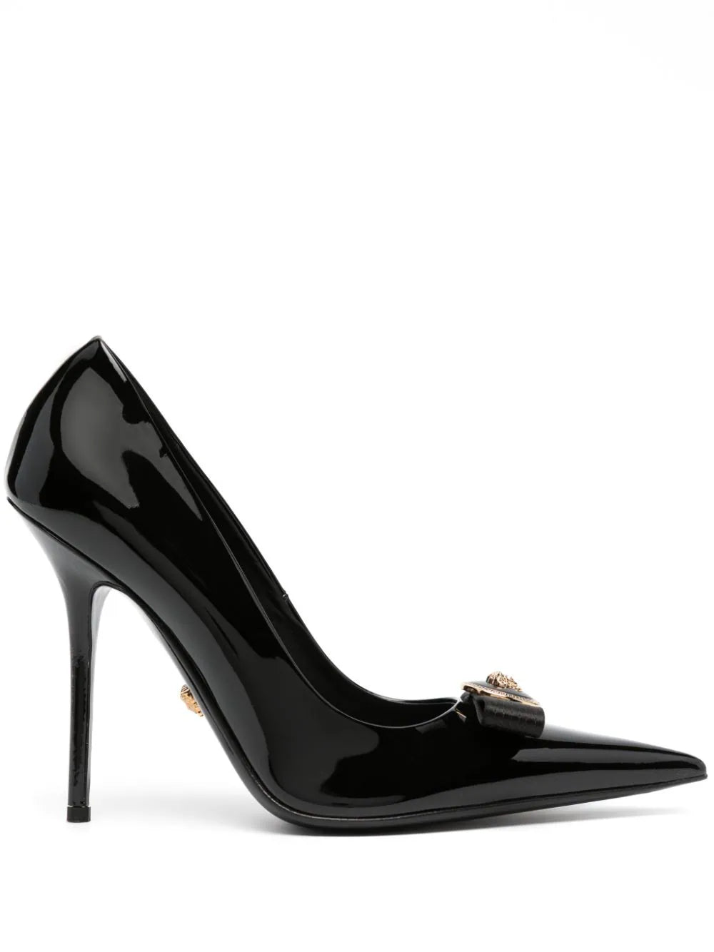 Black Satin pumps Versace - GenesinlifeShops Seychelles - alaia asym suede  ankle boots