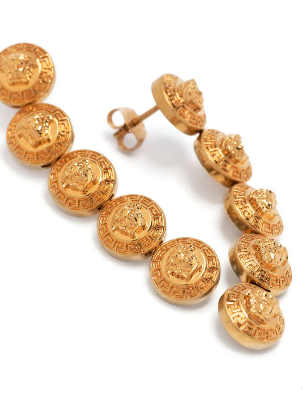 Versace Tribute Medusa Medallion Drop Earrings