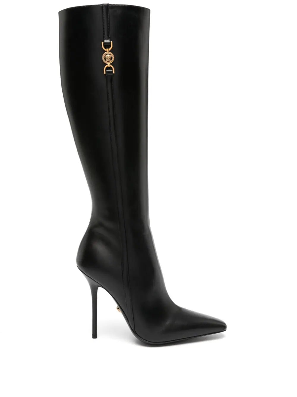 Versace Black medusa '95 Leather Boots