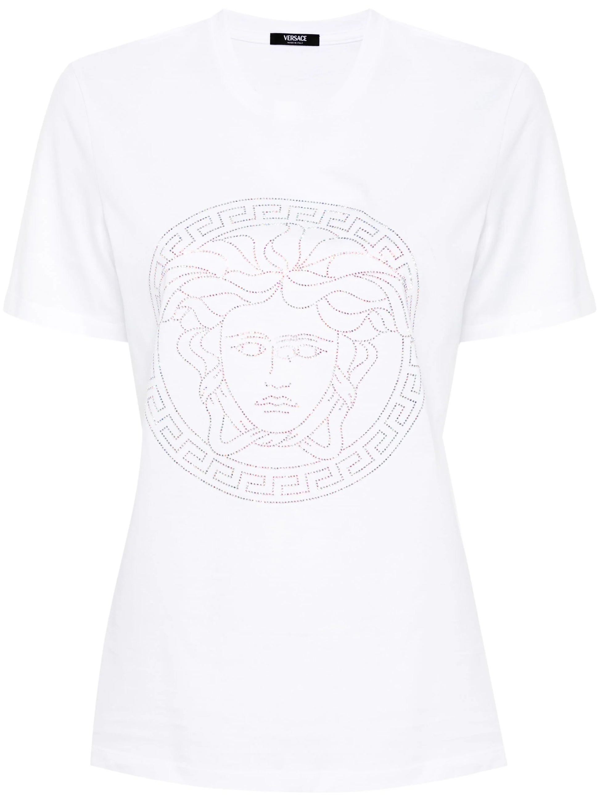 Versace Crystal Medusa White T-shirt