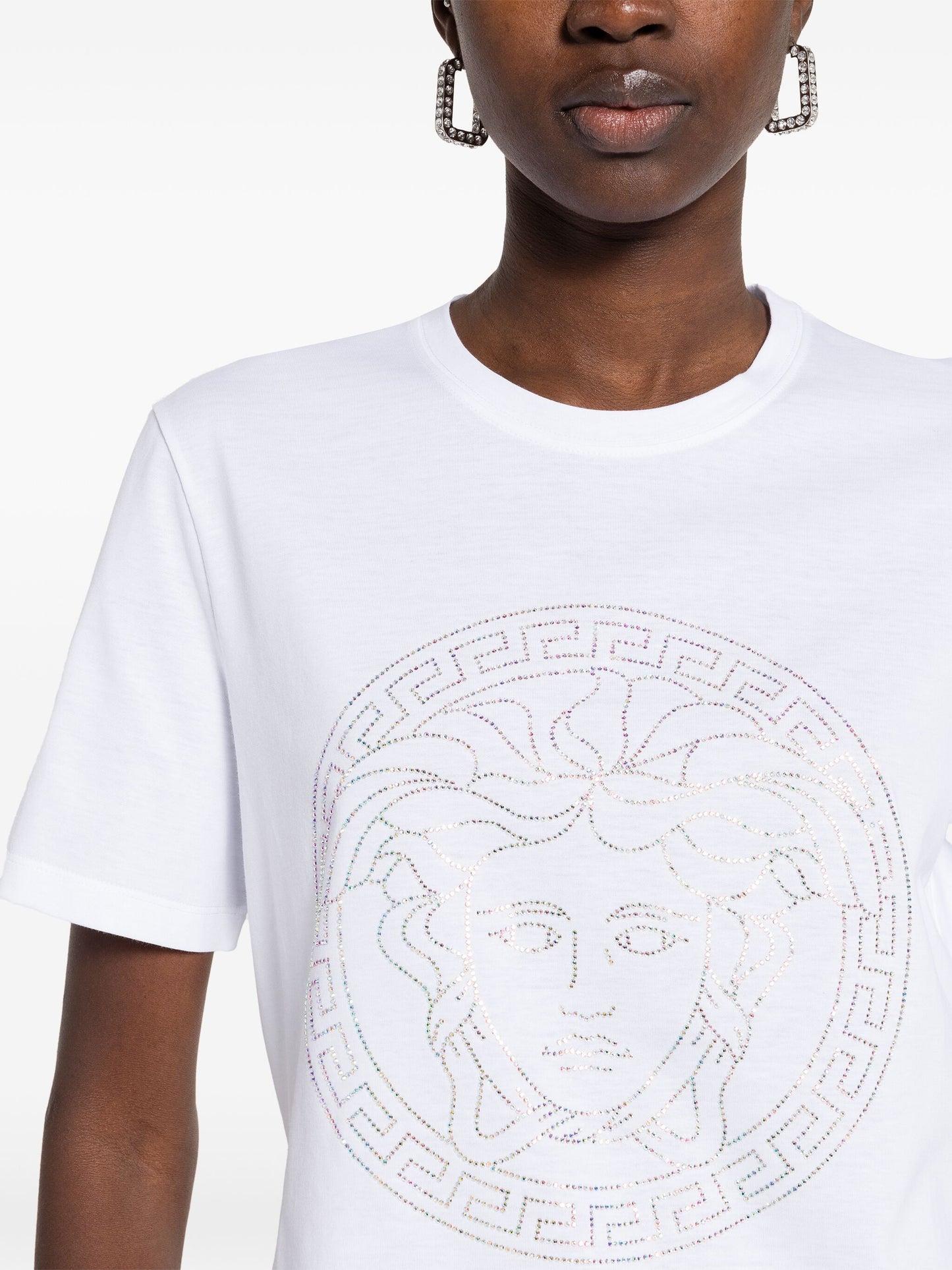 Versace Crystal Medusa White T-shirt