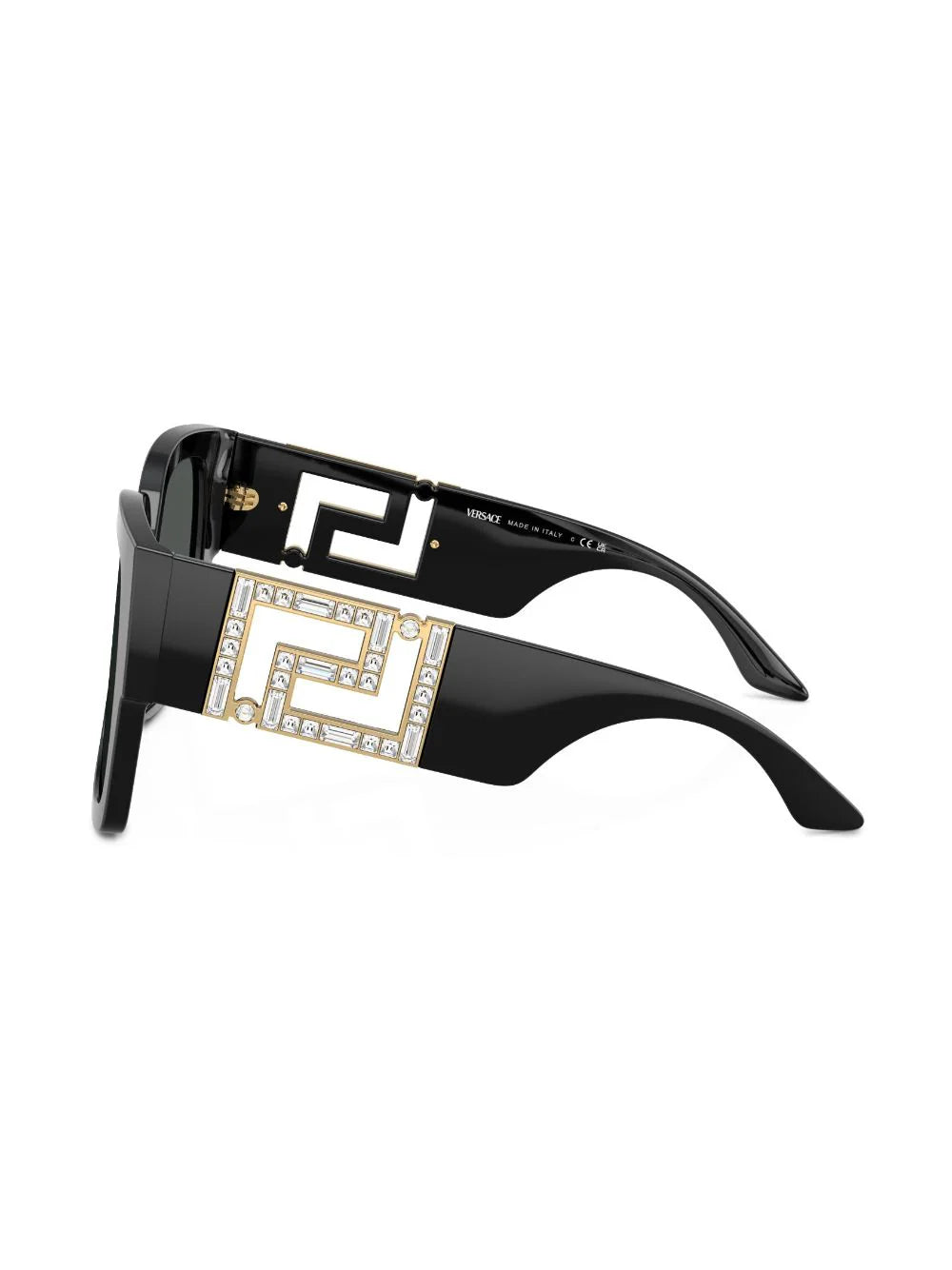 Versace Crystal Greca Sunglasses