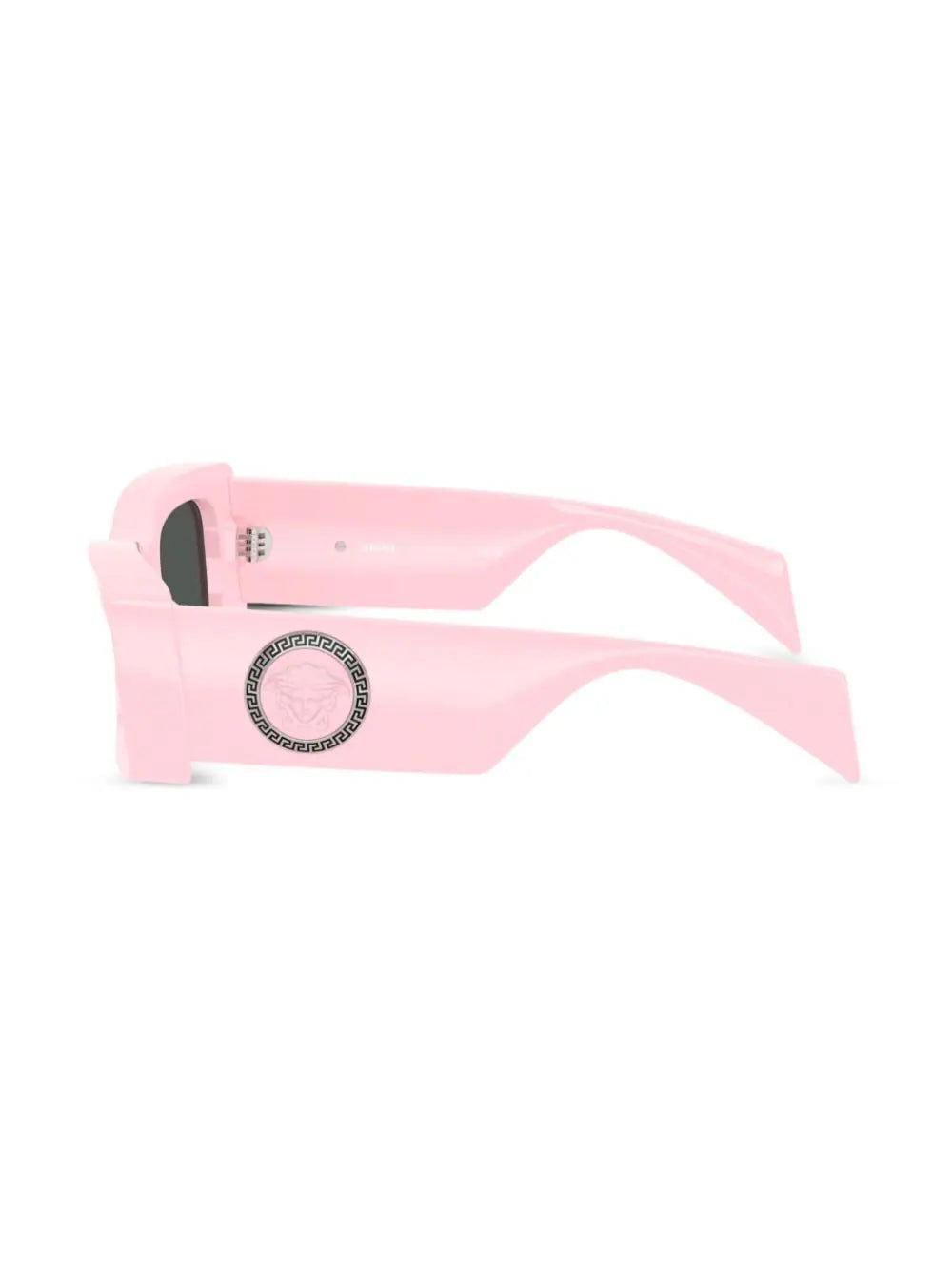 Versace Pink Medusa Plaque Rectangular Sunglasses