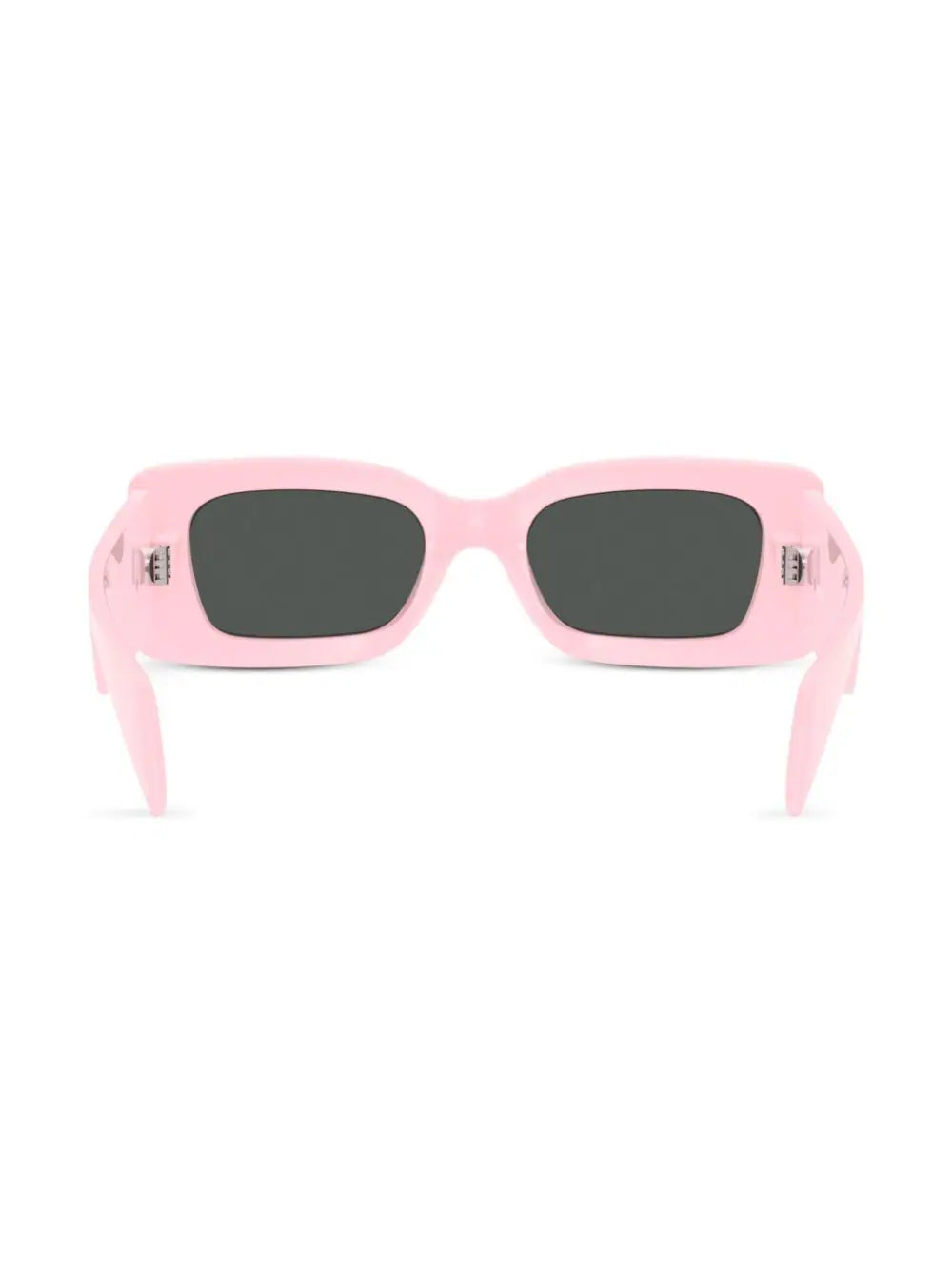 Versace Pink Medusa Plaque Rectangular Sunglasses