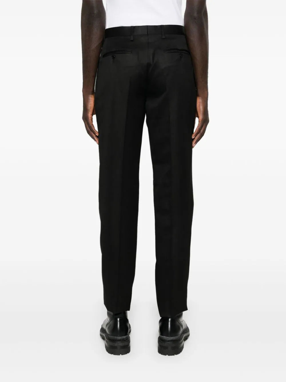 Moschino Black Tailored Tapered Trousers