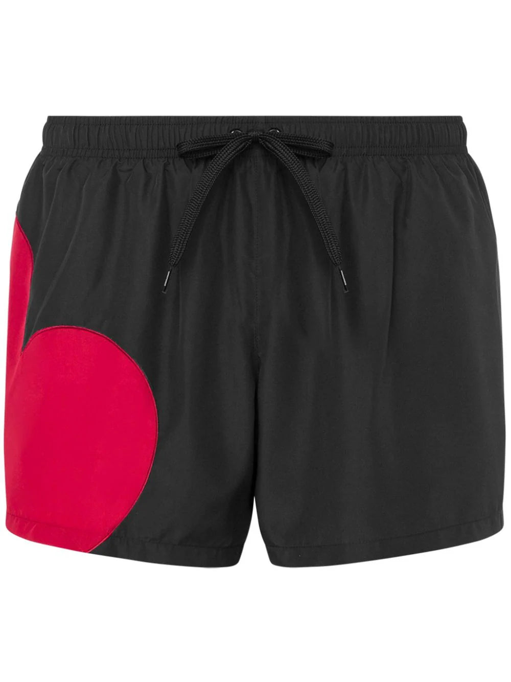 Moschino Black Heart Patch Swim Shorts