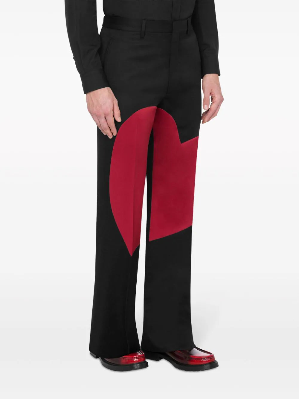 Moschino Heart Motif Tailored Trousers