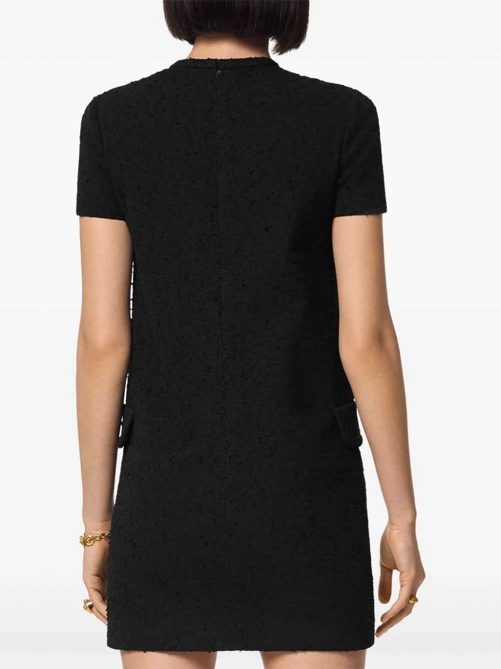 Versace Black Tweed Minidress