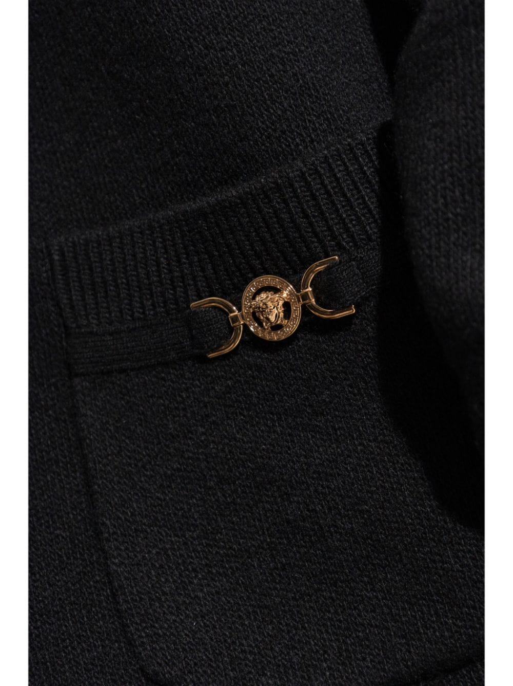 Versace Black Medusa Cashmere Cardigan