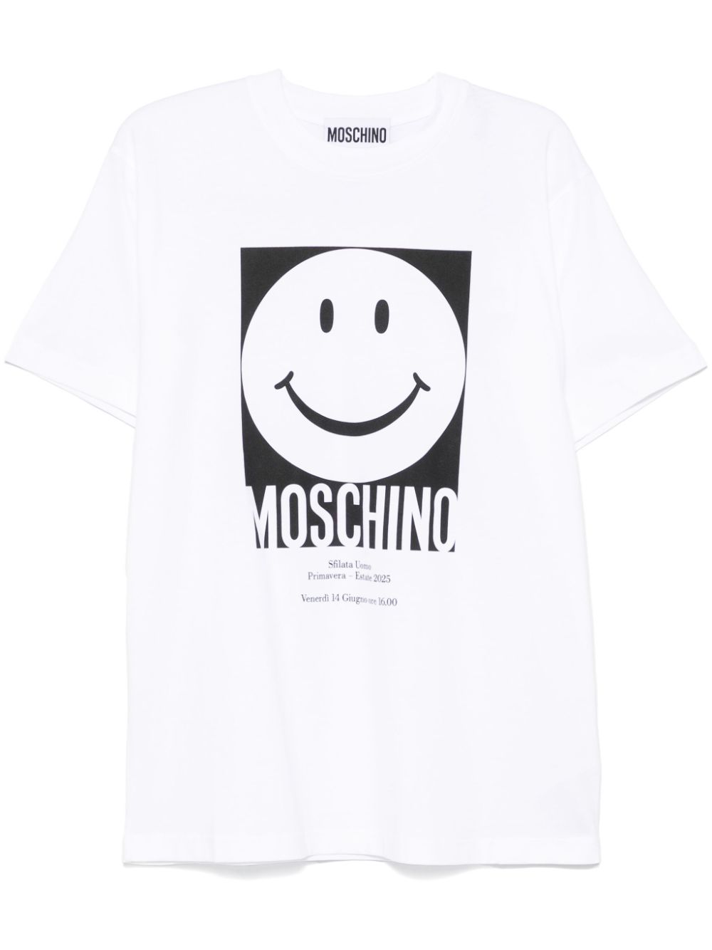 Moschino White Smiley Tee