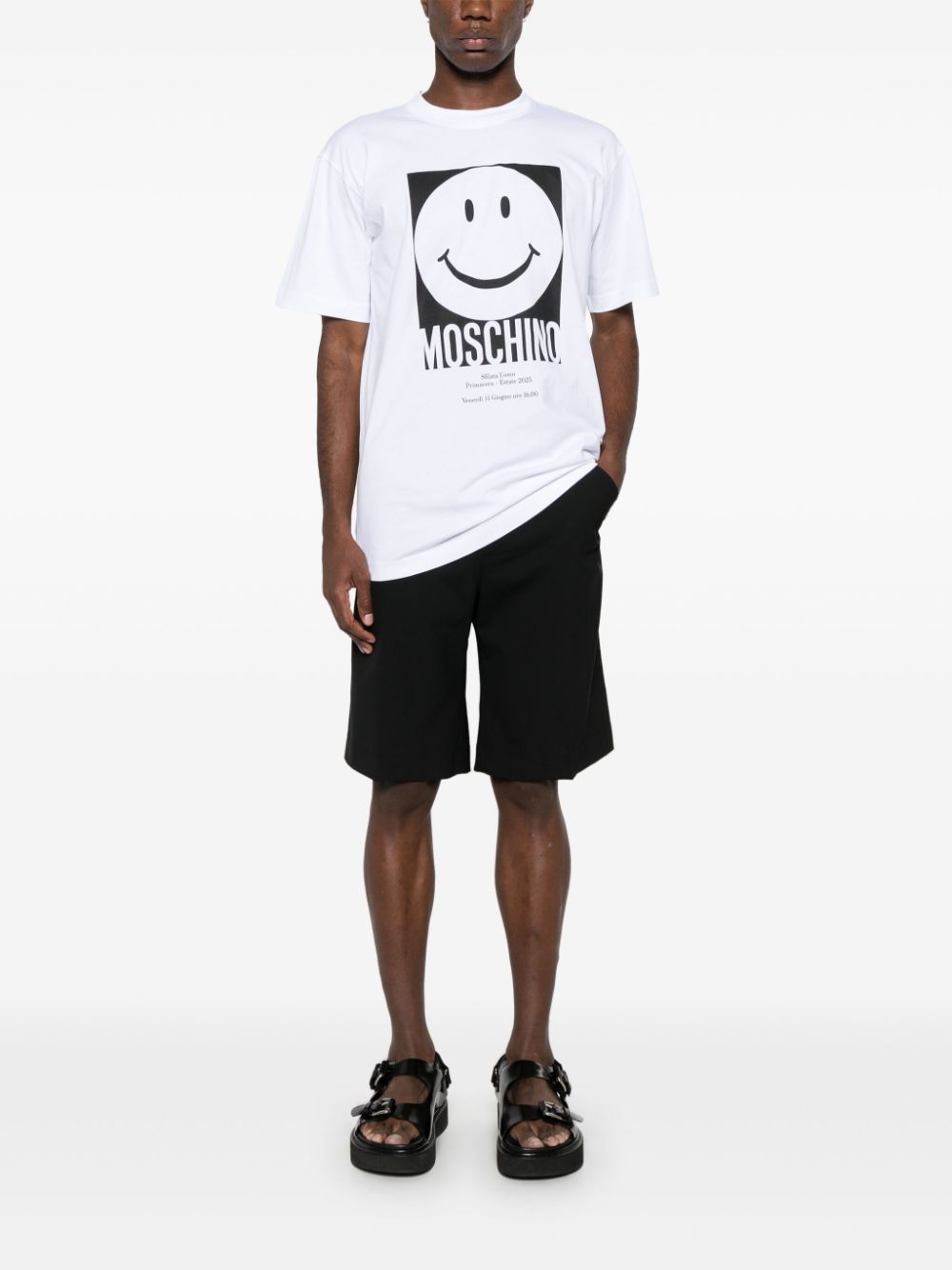 Moschino White Smiley Tee