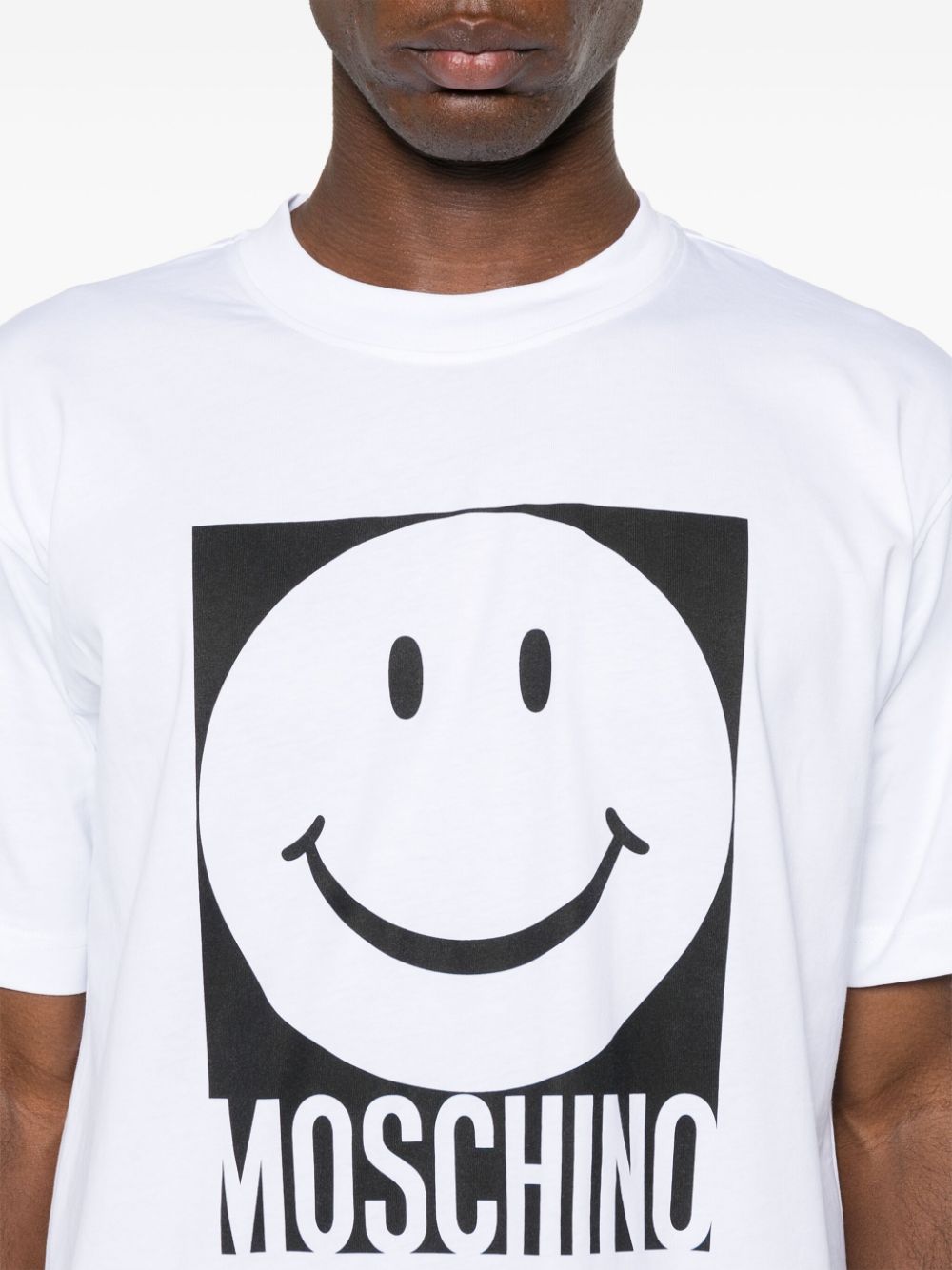 Moschino White Smiley Tee