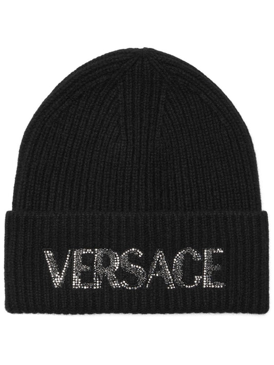 Versace Cashmere Crystal Beanie