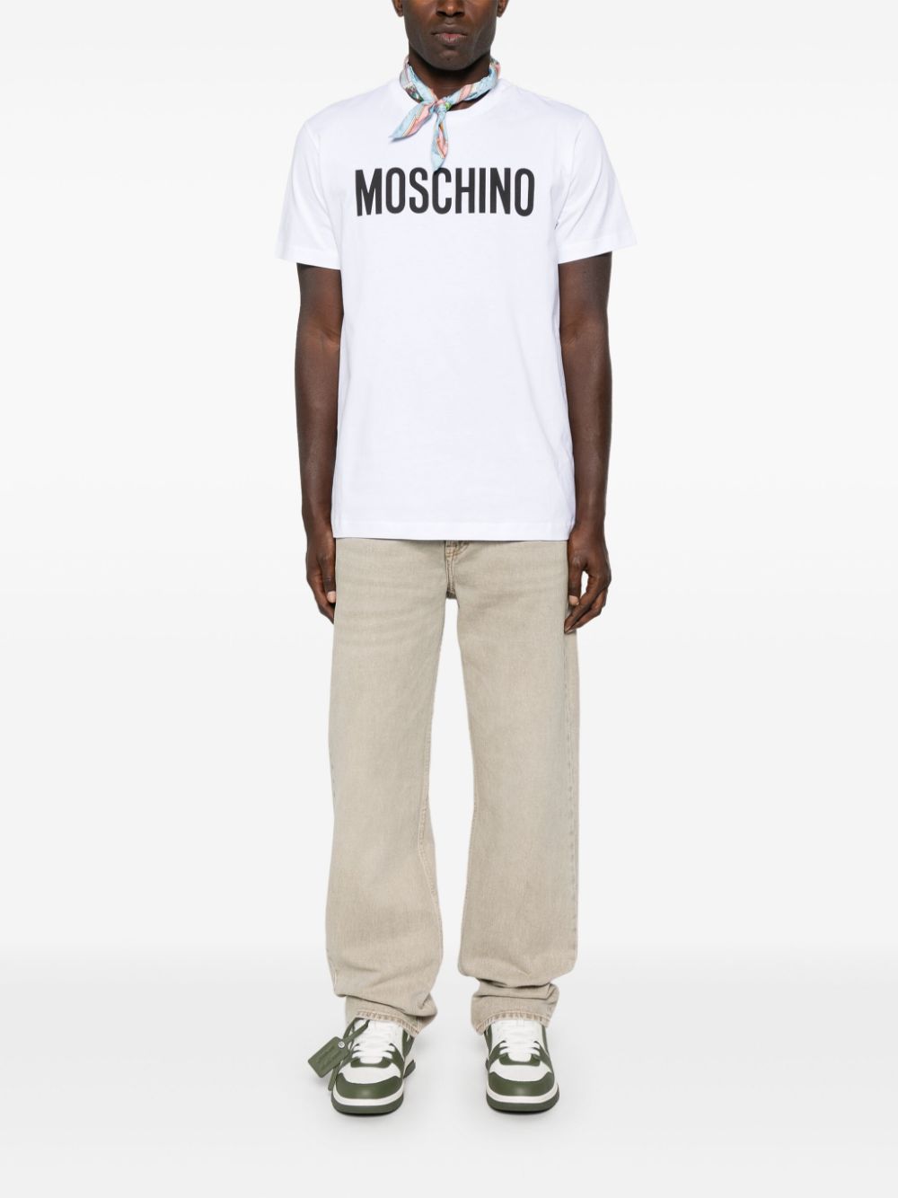 Moschino White Logo Tee