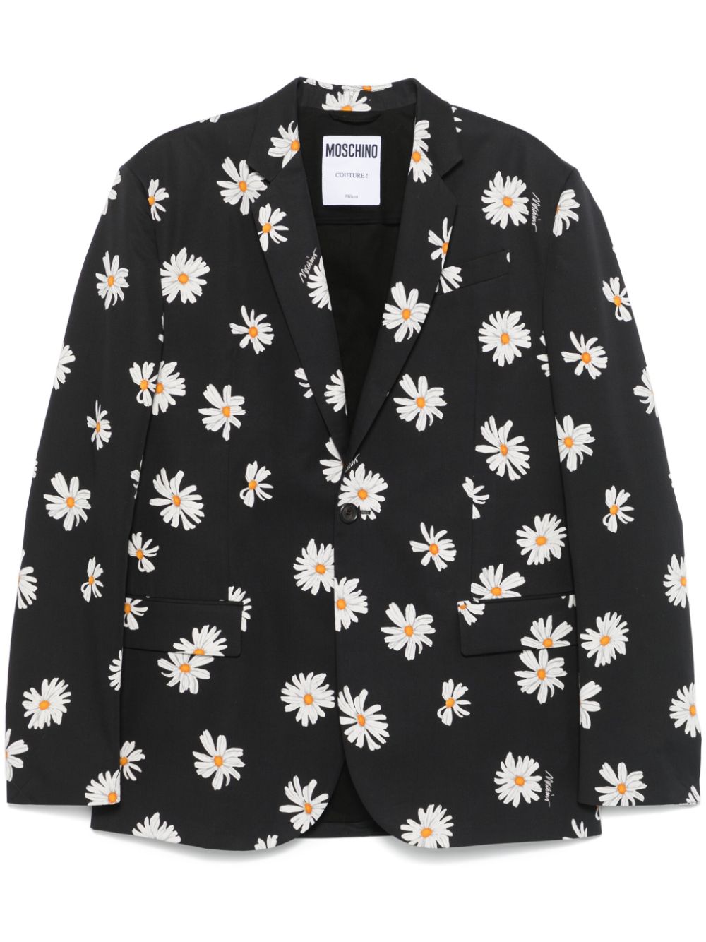 Moschino Black Daisy Sportcoat