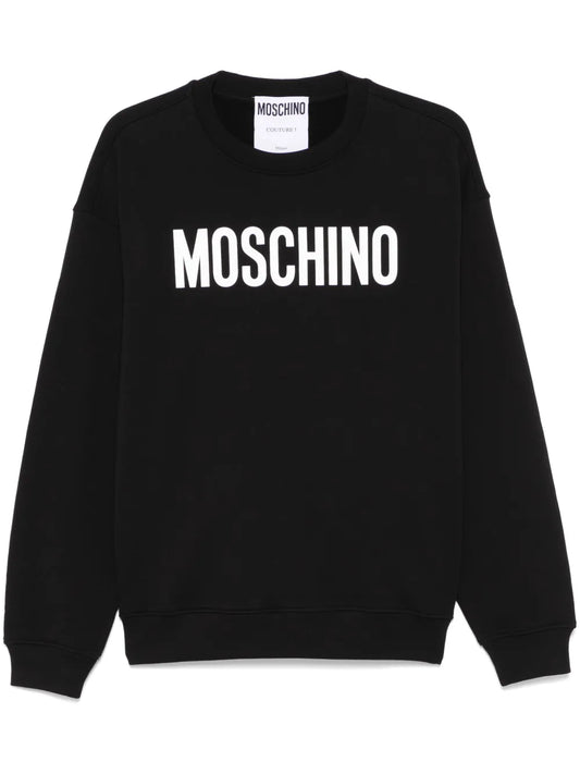 Moschino Black Logo Print Sweatshirt