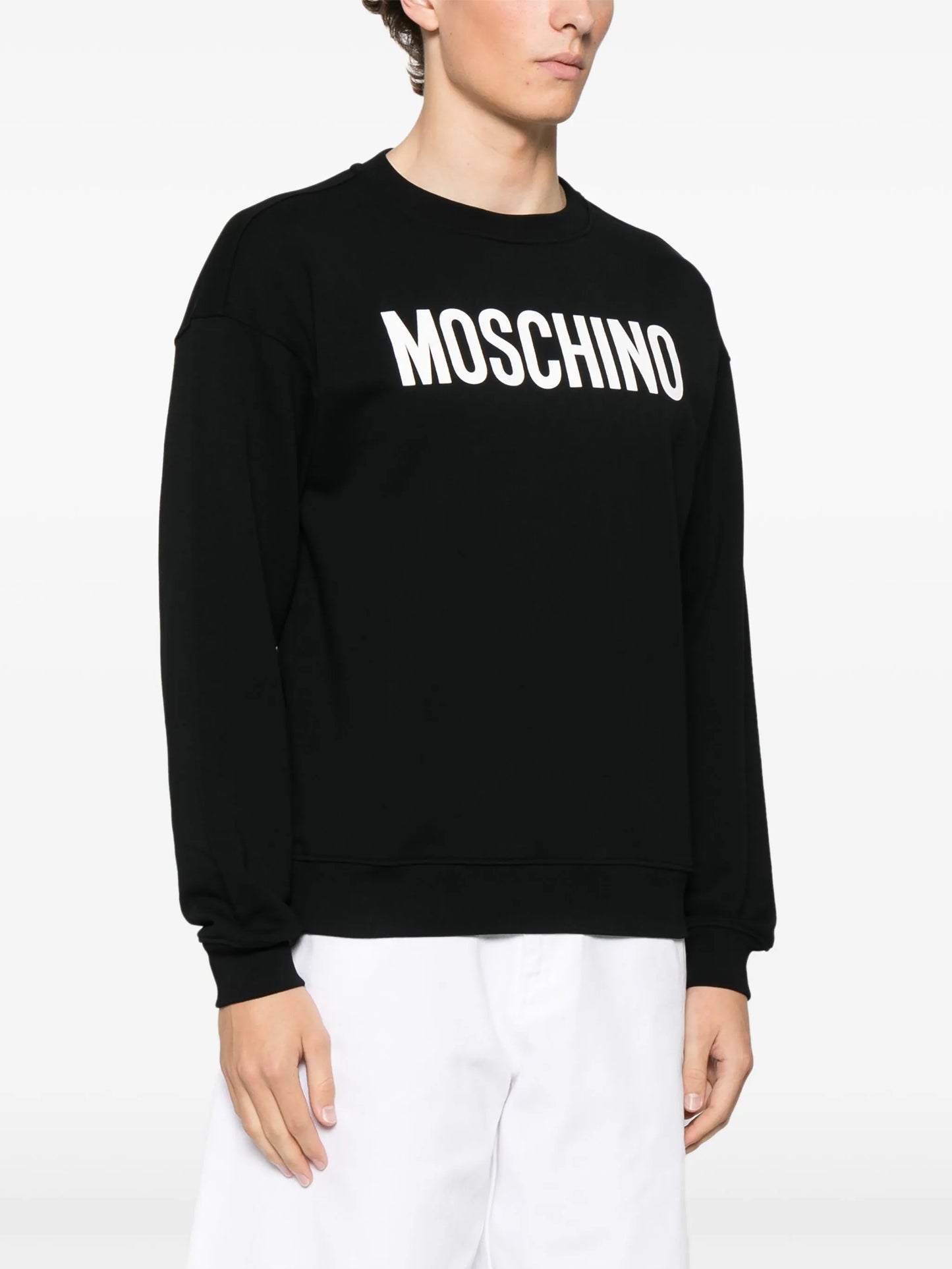 Moschino Black Logo Print Sweatshirt