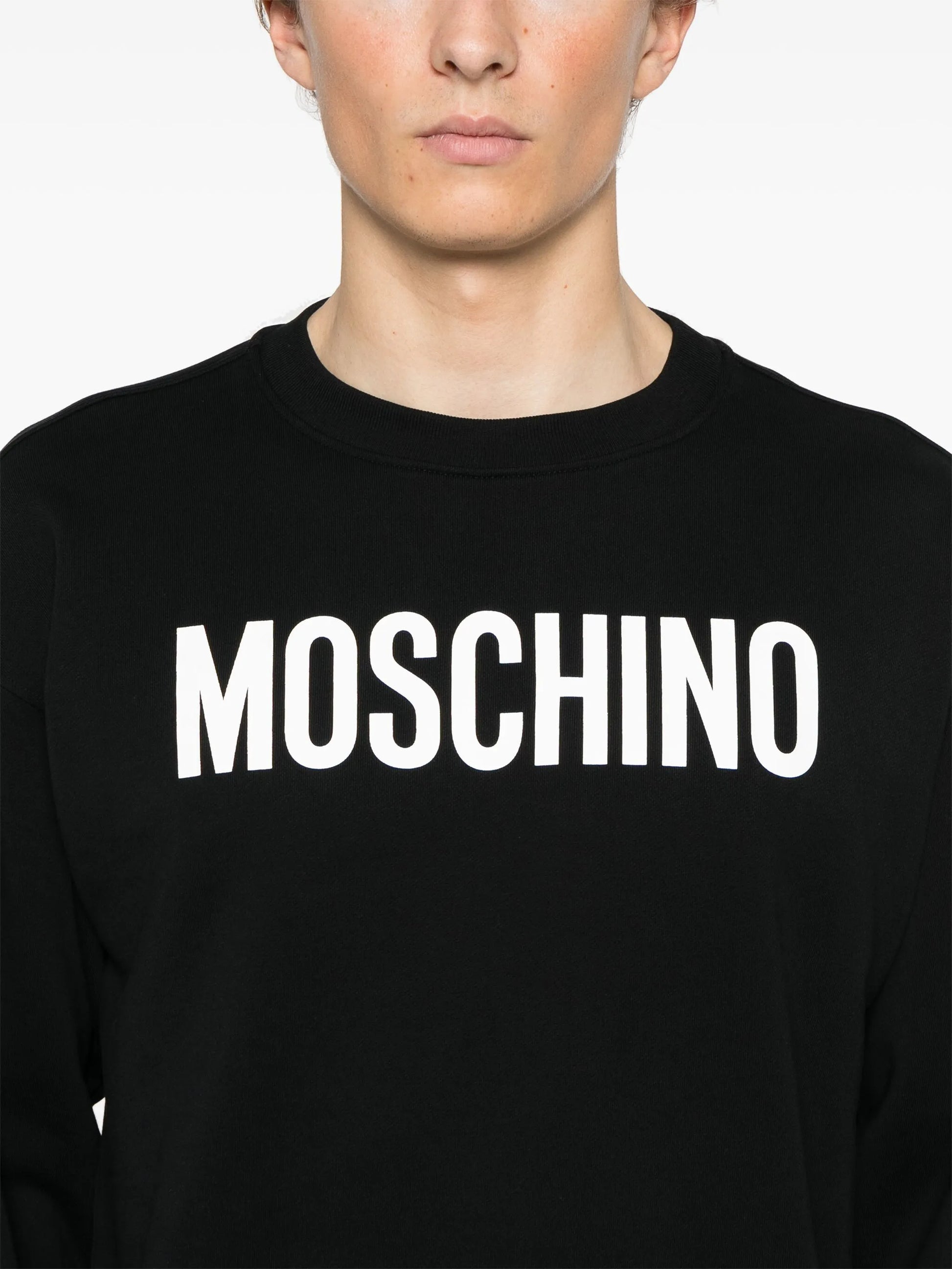 Moschino Black Logo Print Sweatshirt