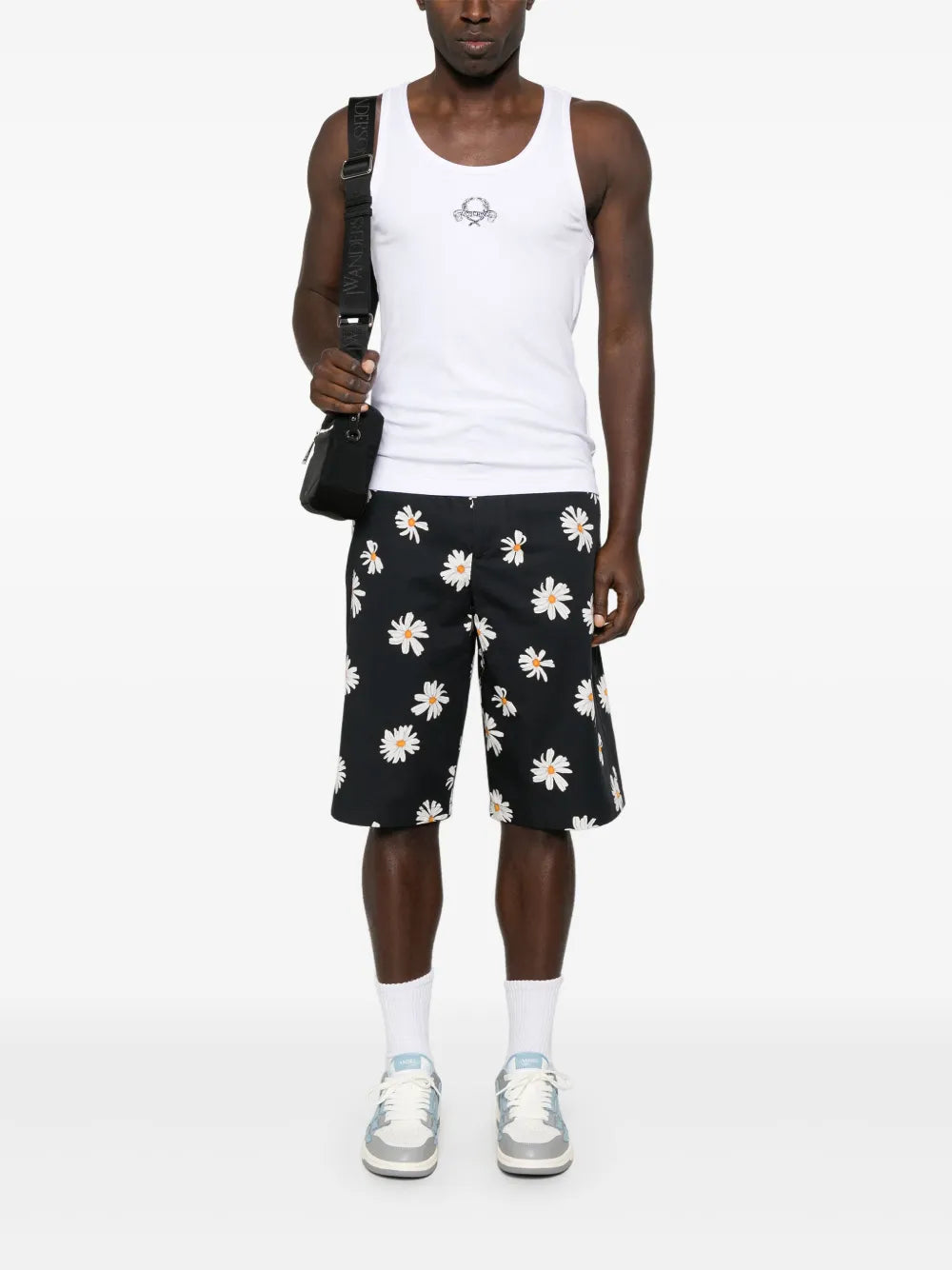 Moschino Black Daisy Shorts