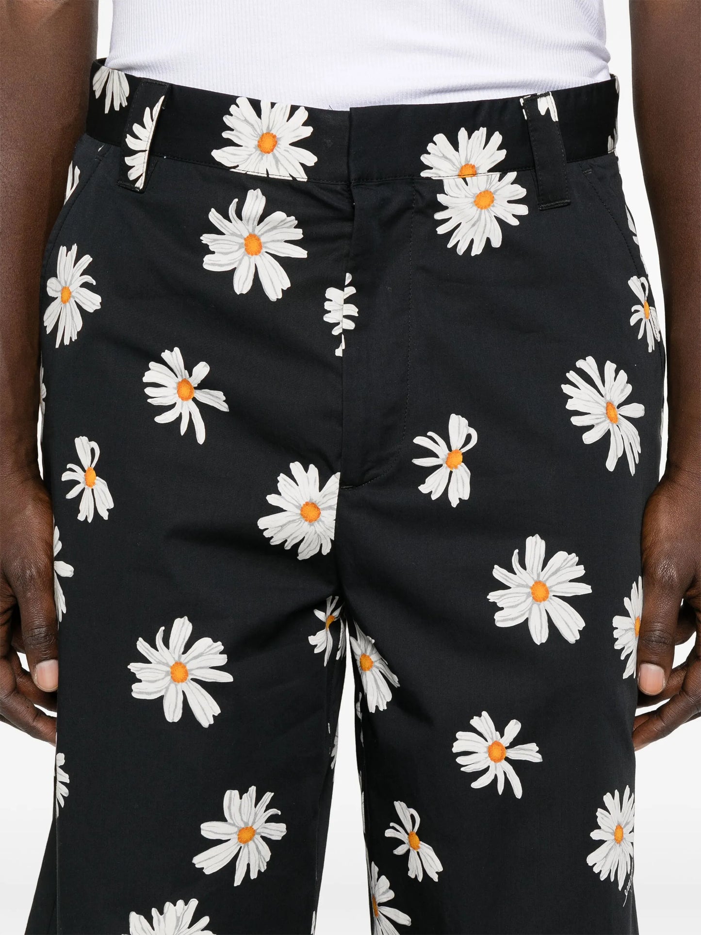 Moschino Black Daisy Shorts