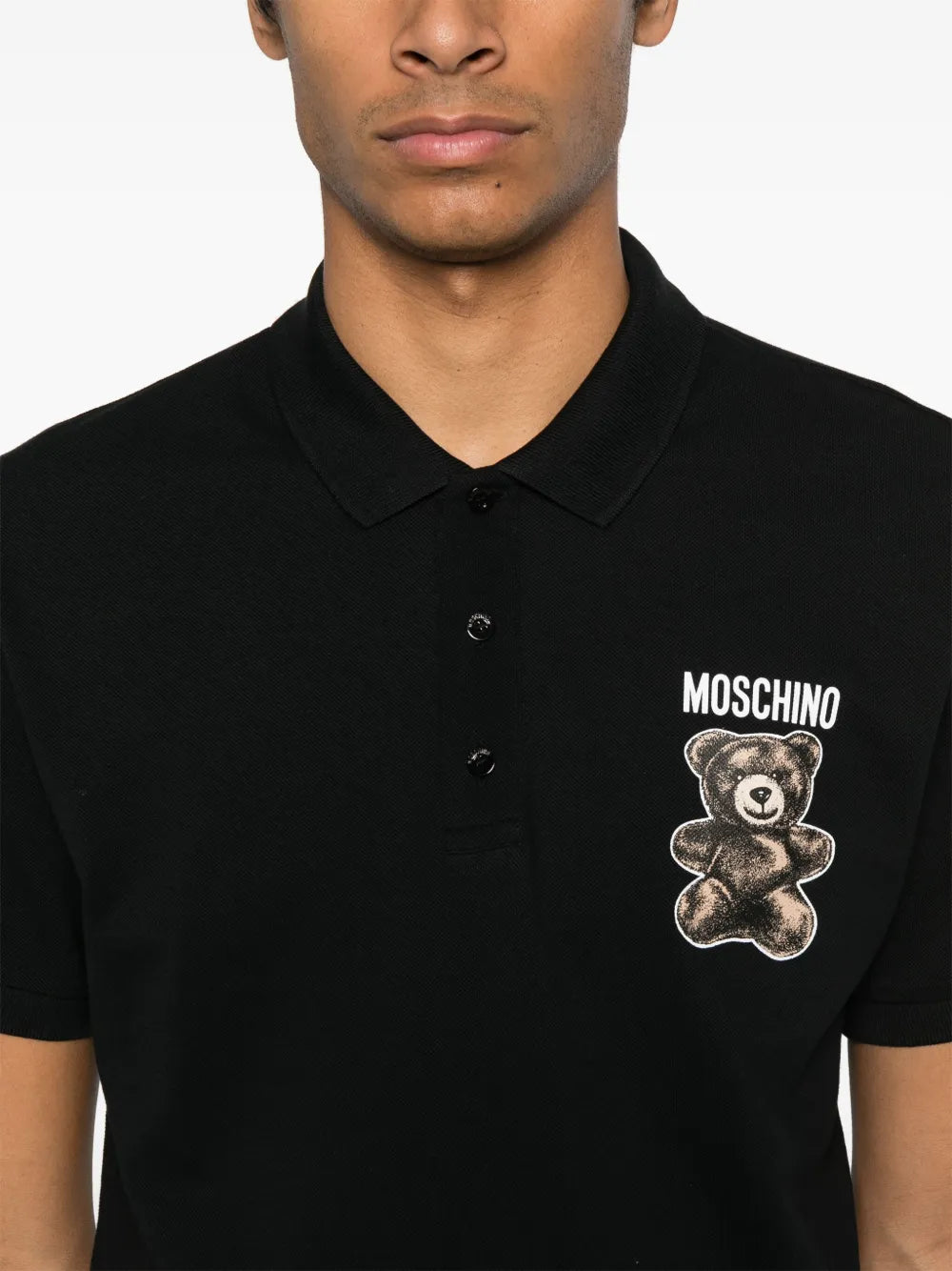 Moschino Black Teddy Polo