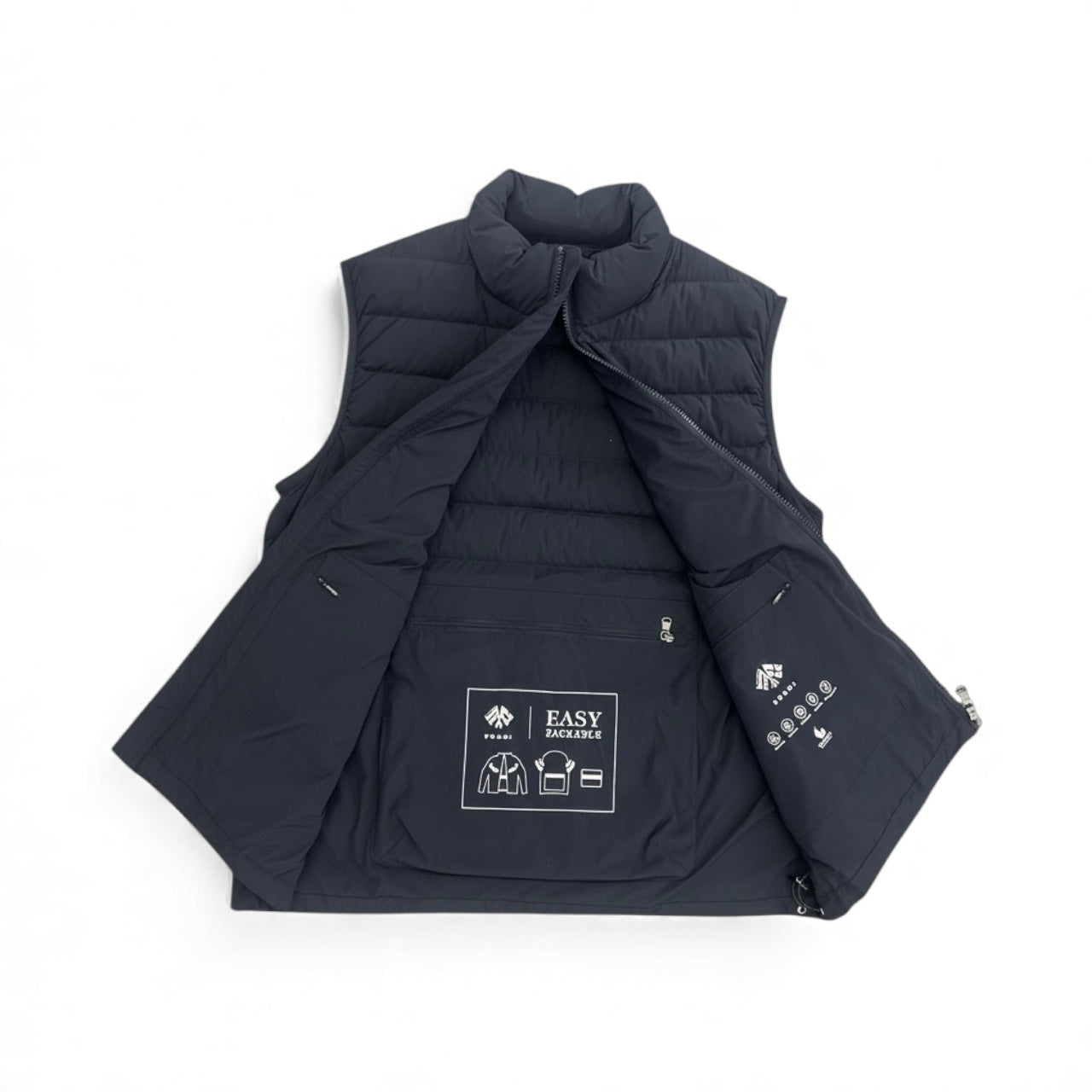 Fradi Navy Quilted Packable Vest