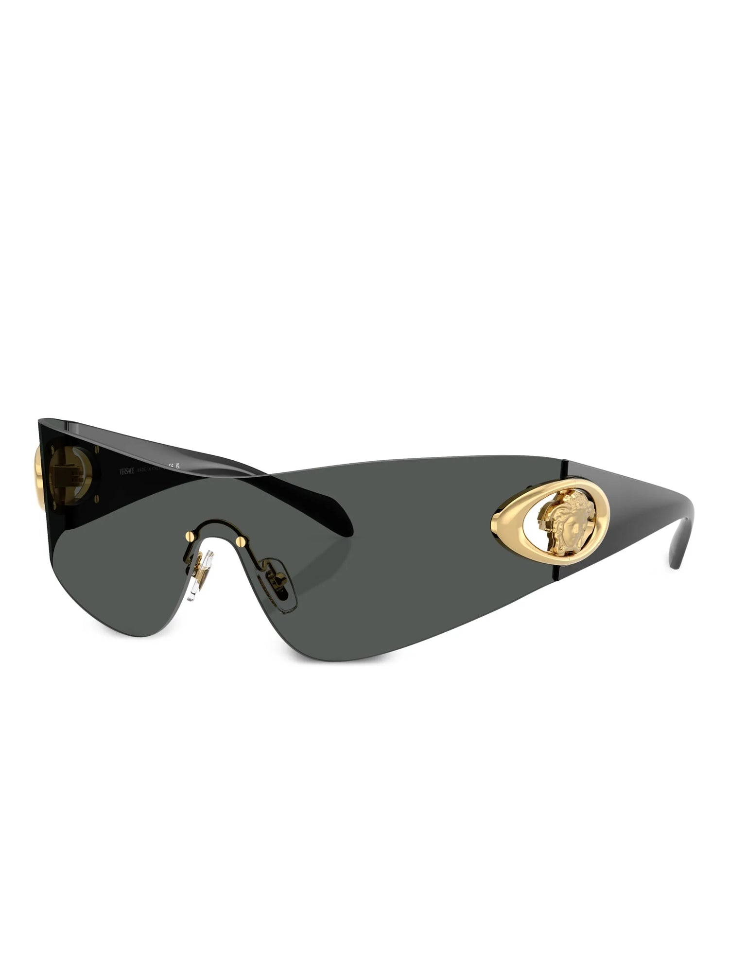 Versace Black Eclipse Wrap Sunglasses