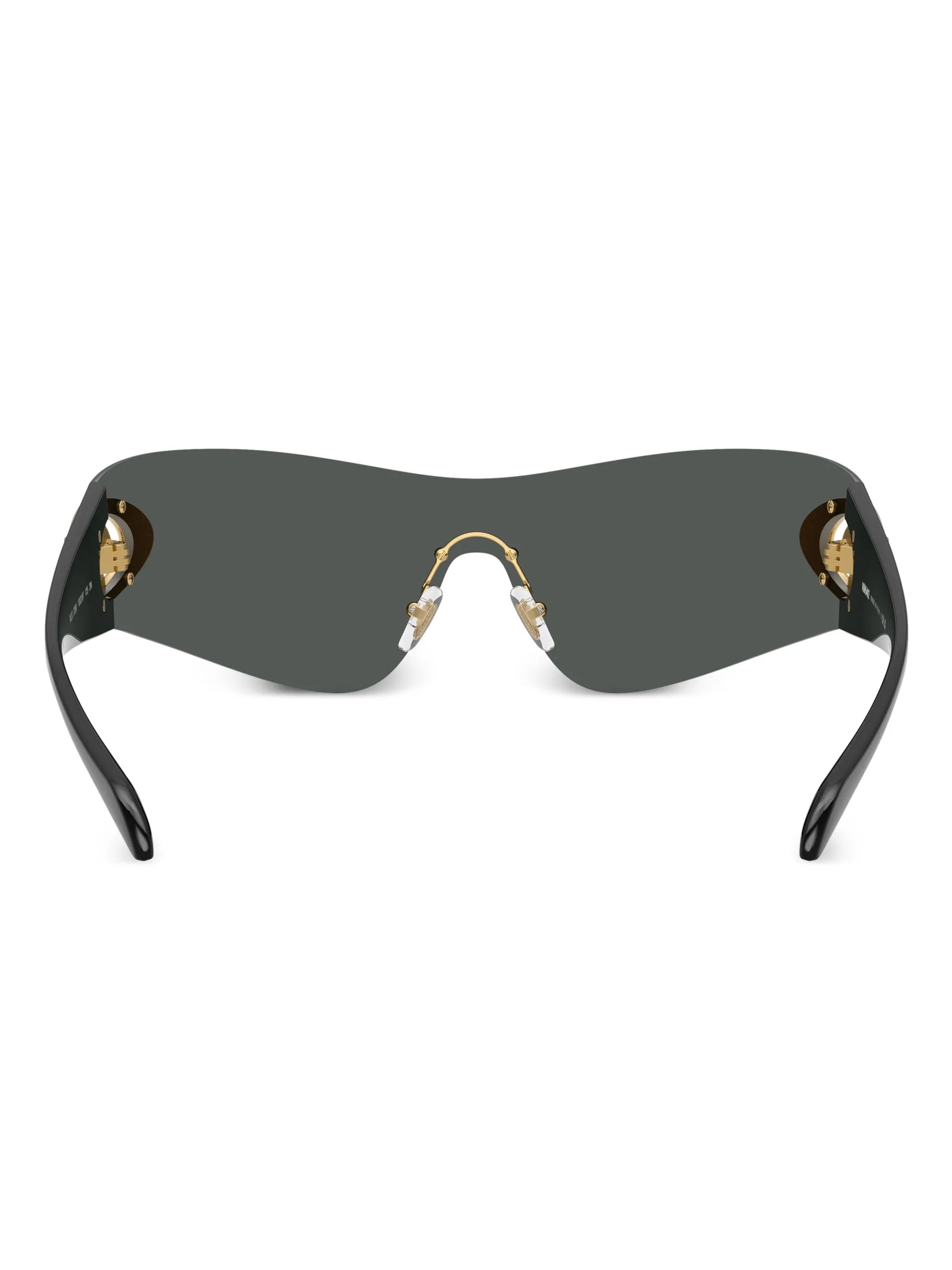 Versace Black Eclipse Wrap Sunglasses