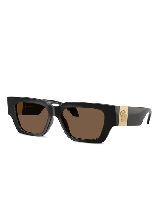 Versace Brown Medusa Plaque Sunglasses