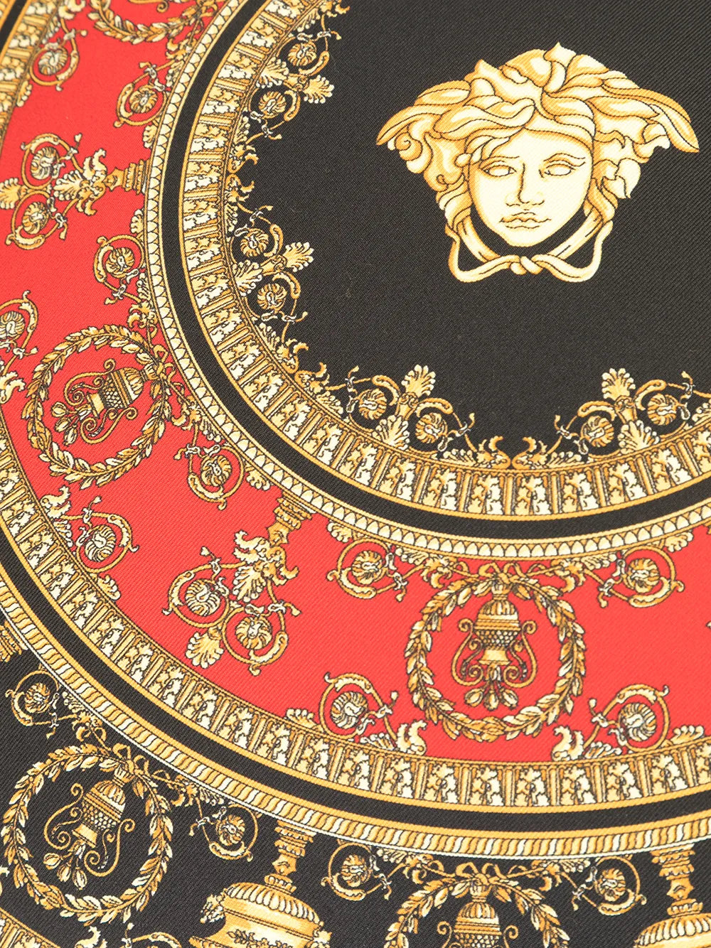 Versace Red I Love Barocco Silk Cushion