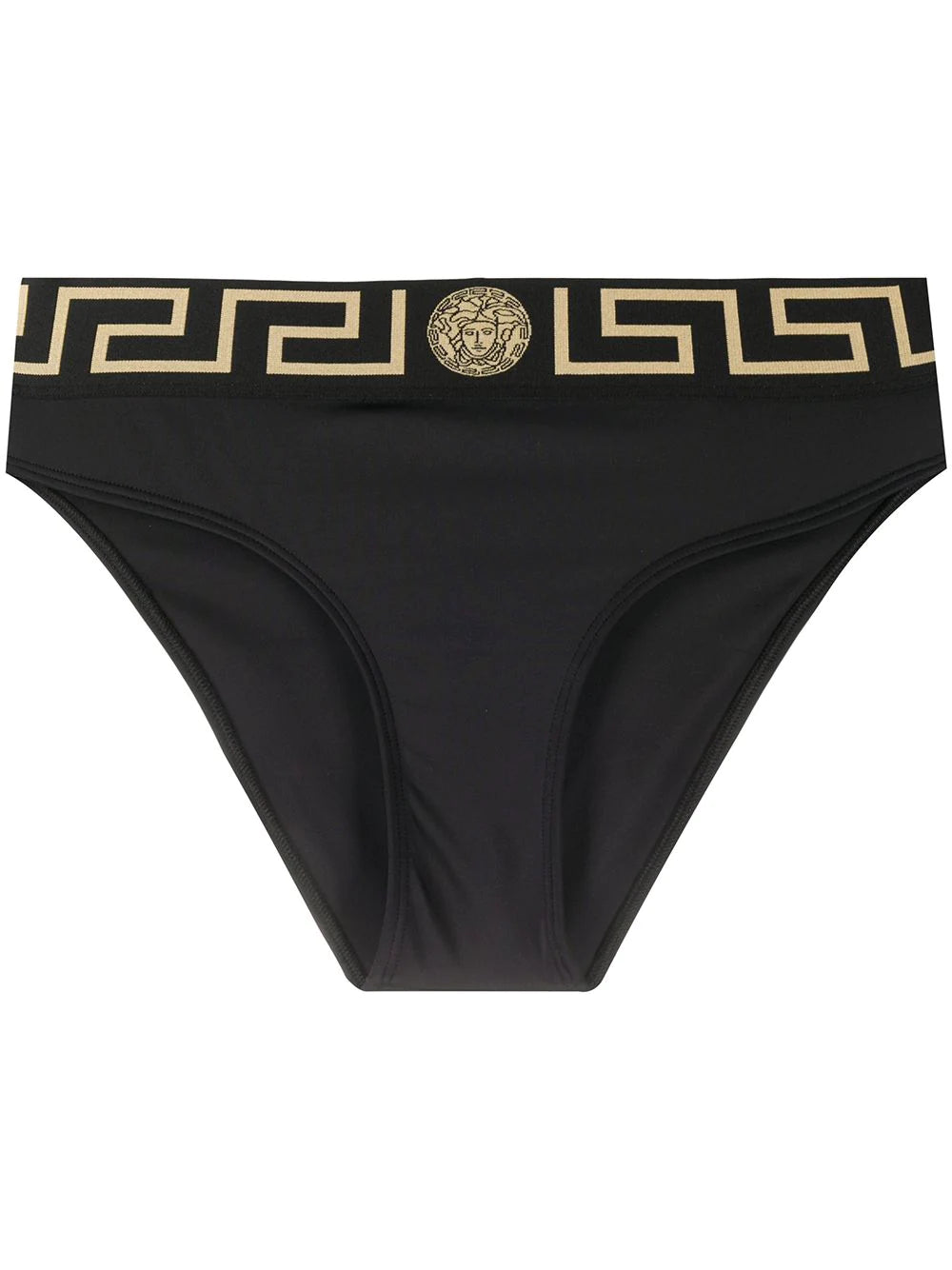 Versace Black Greek Key Swim Bikini Bottom – David Lawrence